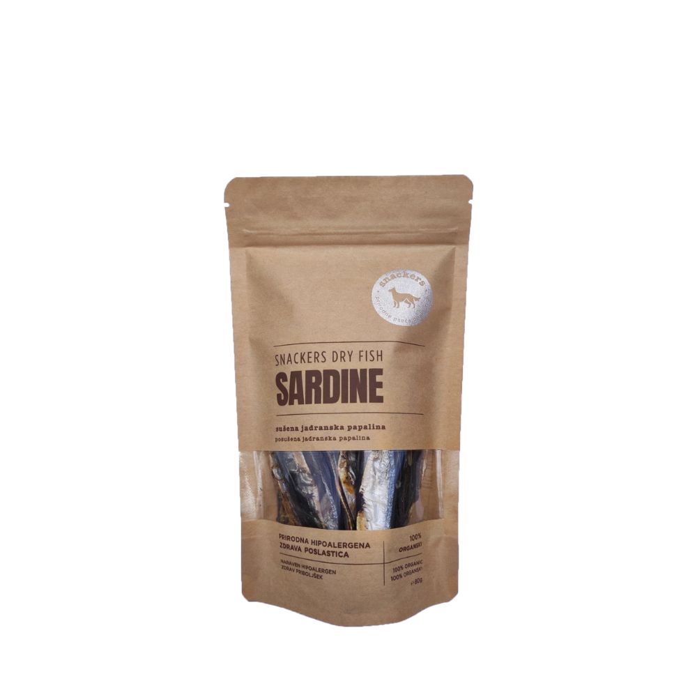 Snackers sardine 80g | Snackers sušena jadranska papalina 80g