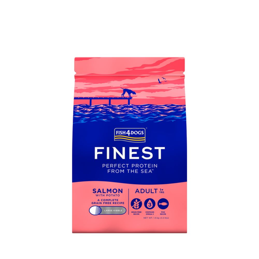 Fish4Dogs Finest Losos Adult 1,5kg | Suha hrana za pse