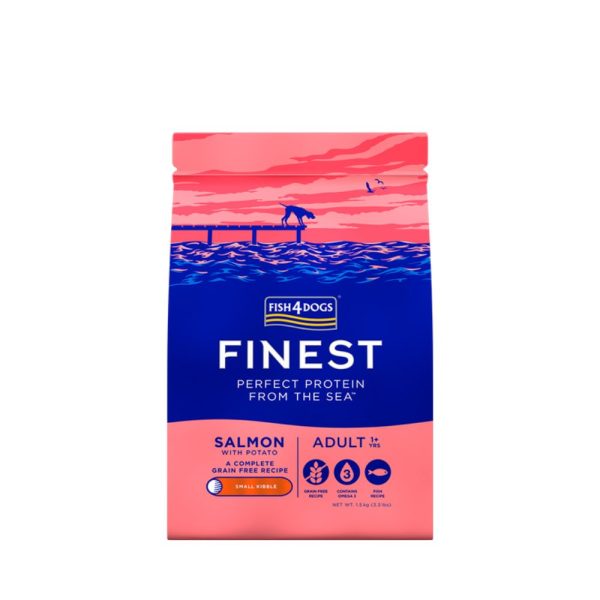 Fish4Dogs Finest Losos Adult 1,5kg | Suha hrana za pse