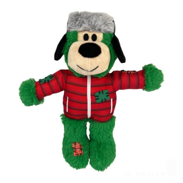 KONG Holiday Wild Knots Bear igračka za pse: