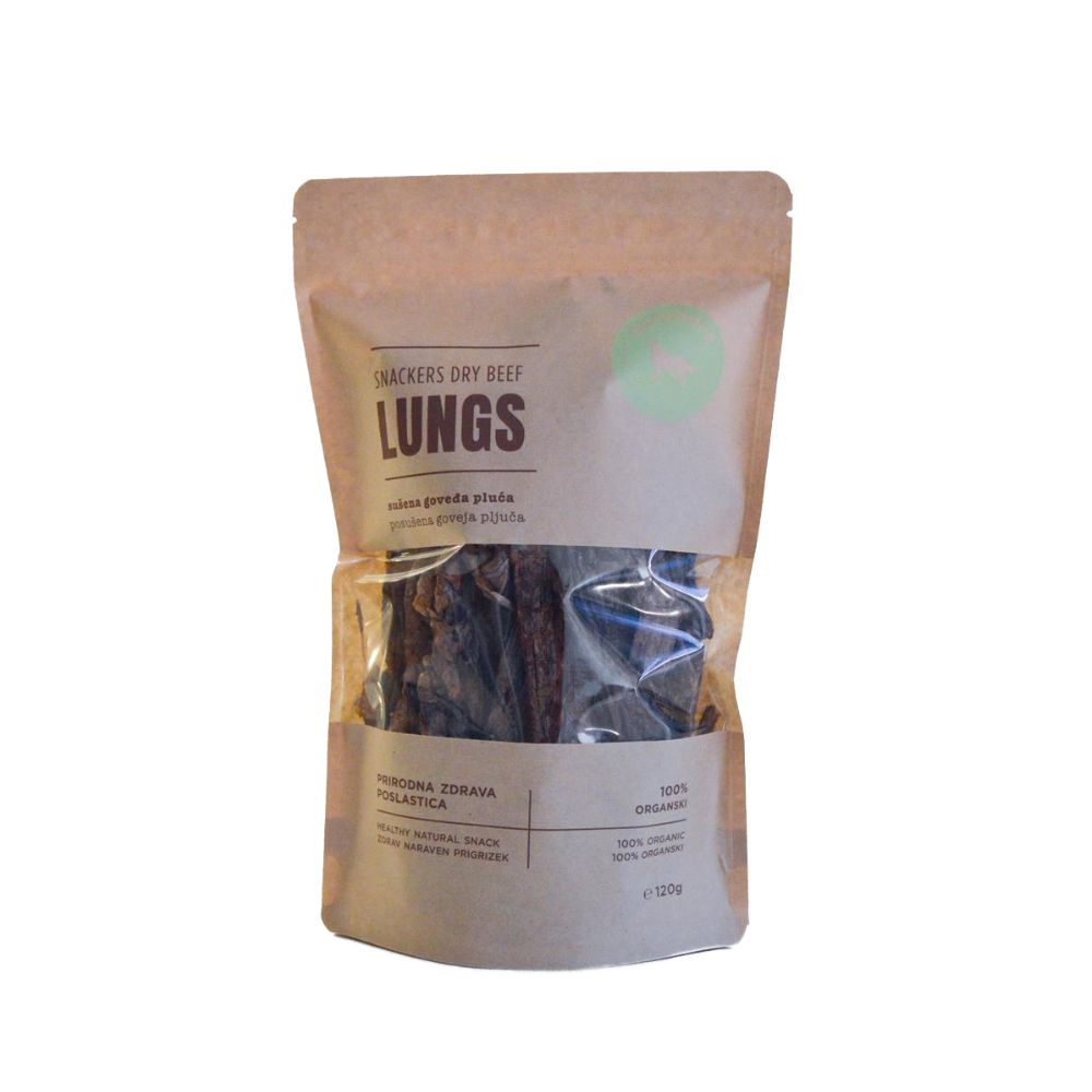 Snackers Lungs 120g | Snackers sušena goveđa pluća 120g