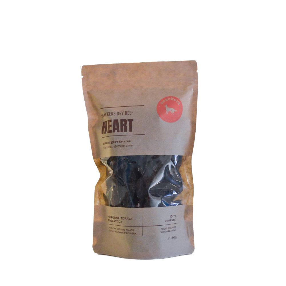 Snackers Heart 160g | Snackers sušeno goveđe srce 160g