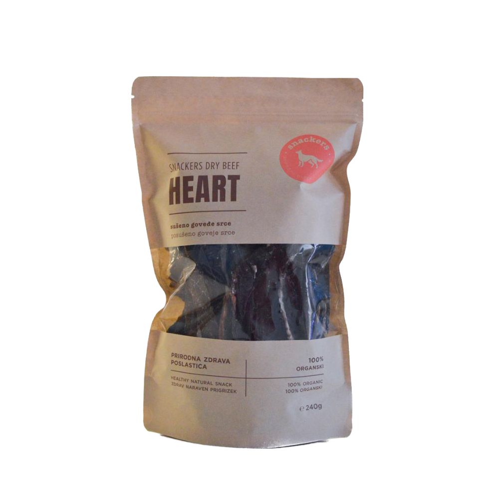 Snackers Heart 240g | Snackers sušeno goveđe srce 240g