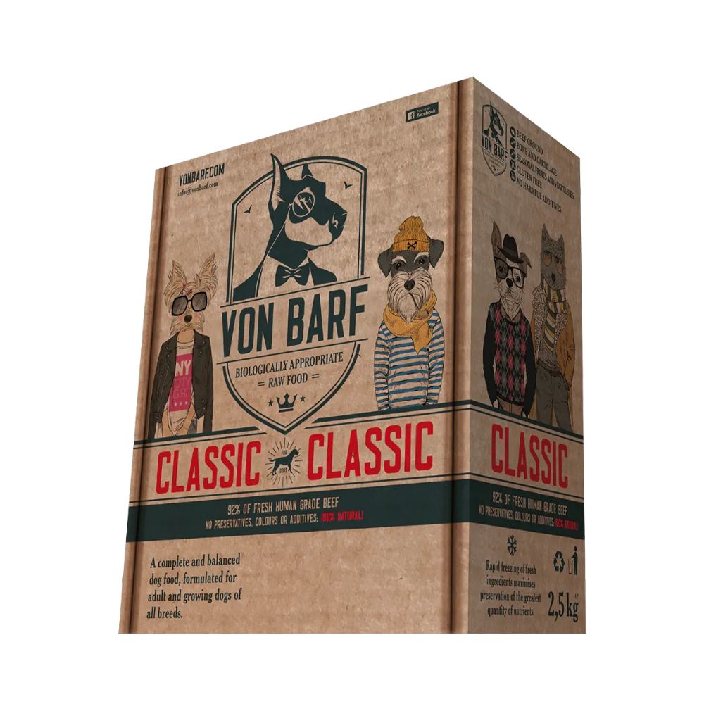 Von BARF Classic 125g x 20kom | Smrznuta hrana za pse
