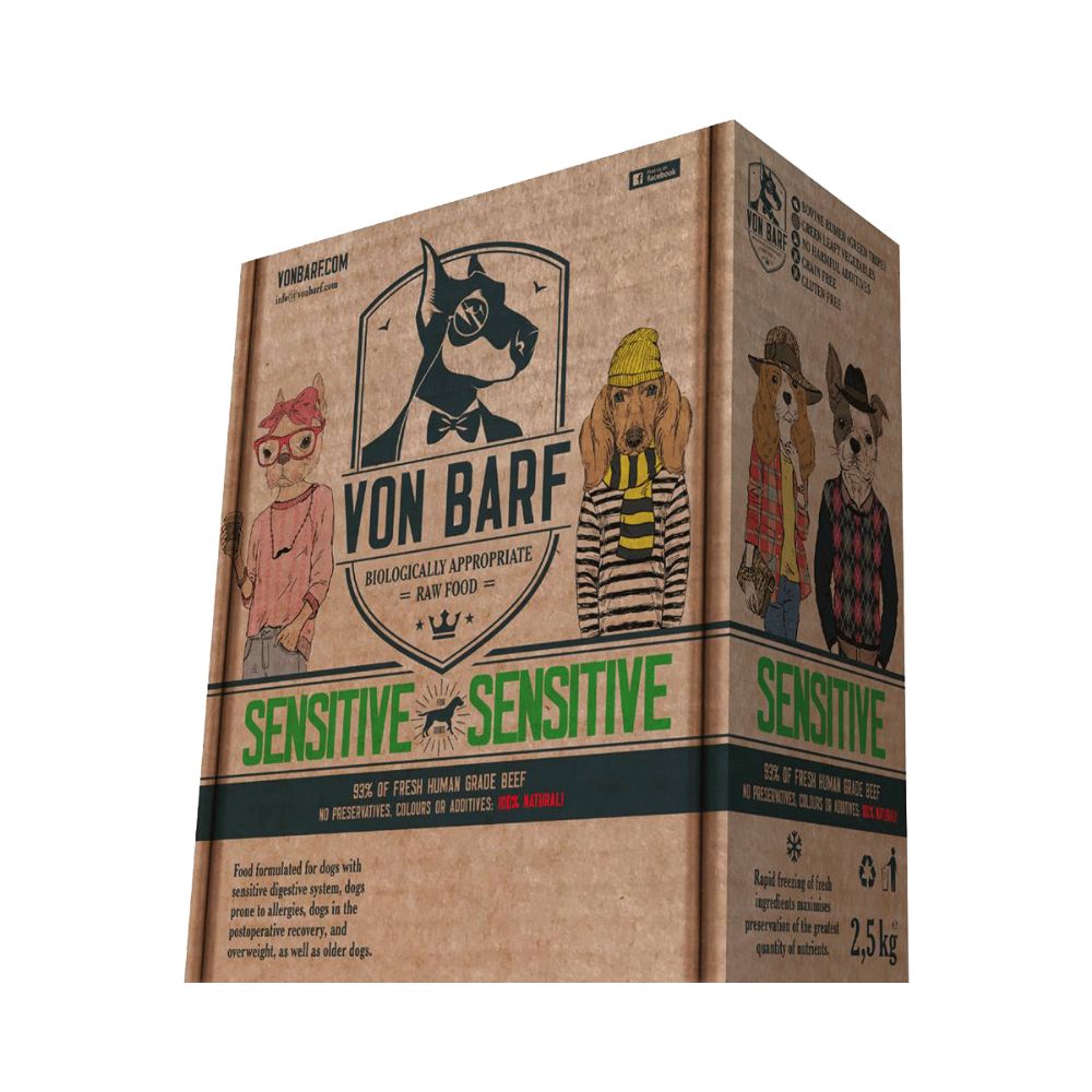 Von BARF Sensitive 125g x 20kom | Smrznuta hrana za pse