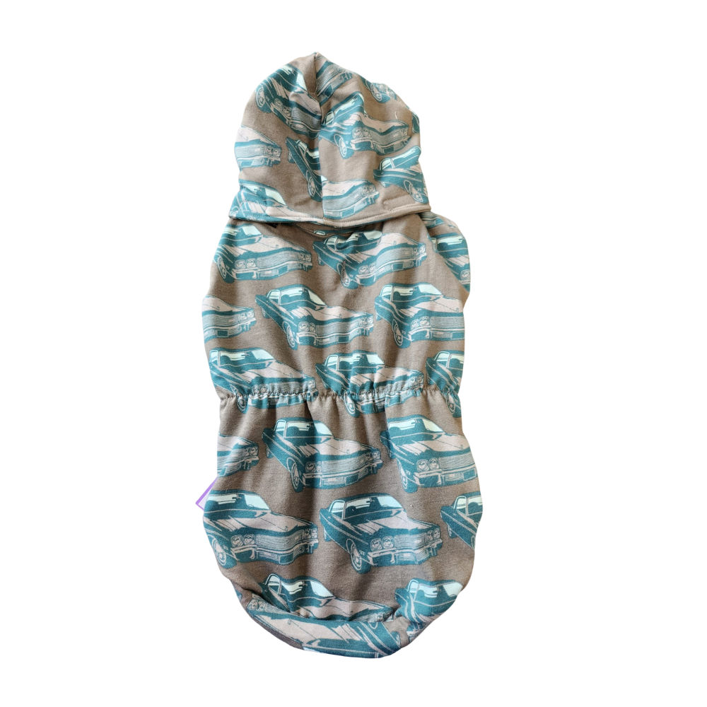 Jas2čić Hoodie za pse Auti