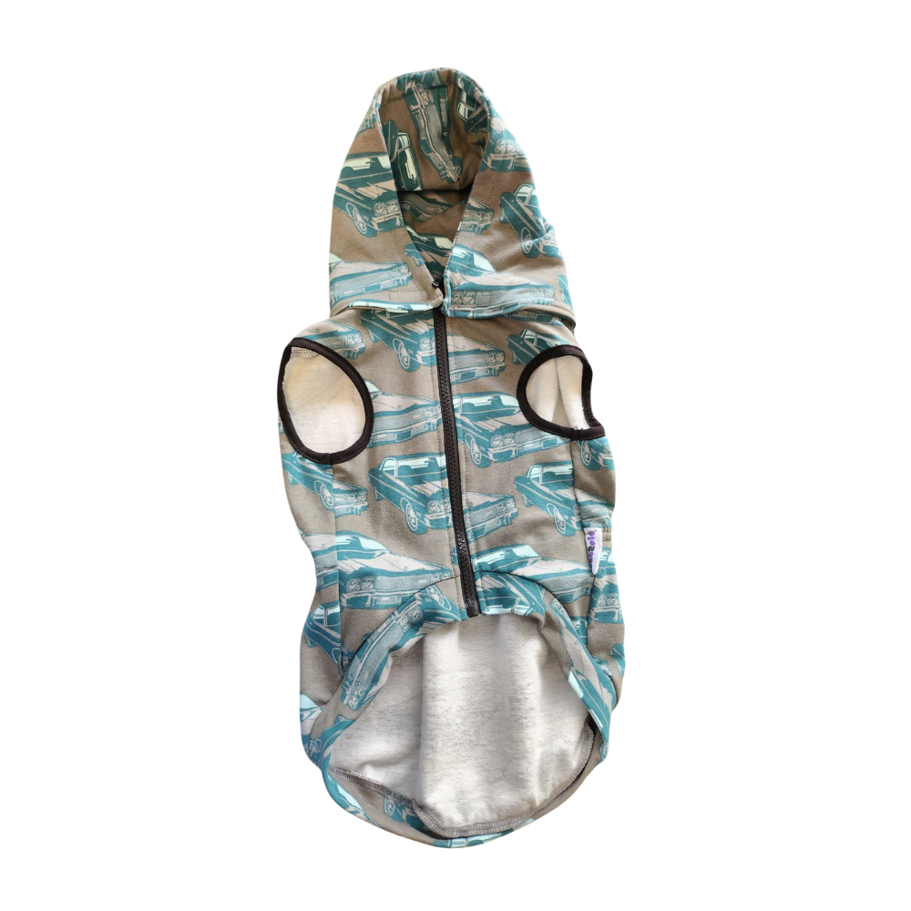 Jas2čić Hoodie za pse Auti
