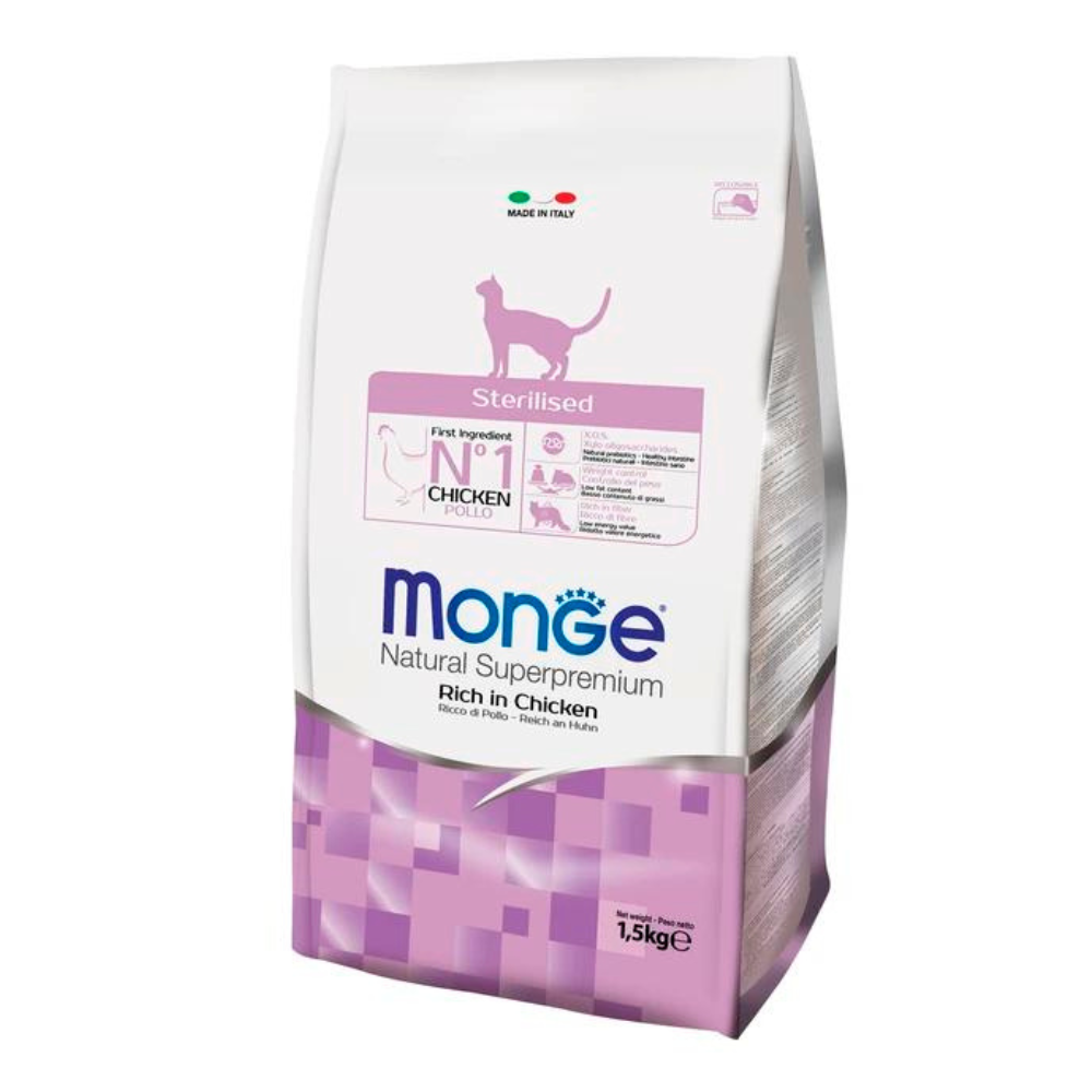 Monge Superpremium Sterilised Adult - Piletina 1,5kg