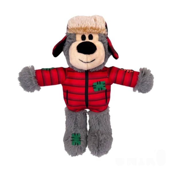 KONG Holiday Wild Knots Bear igračka za pse: