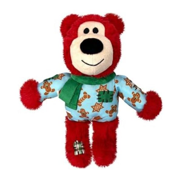 KONG Holiday Wild Knots Bear igračka za pse: