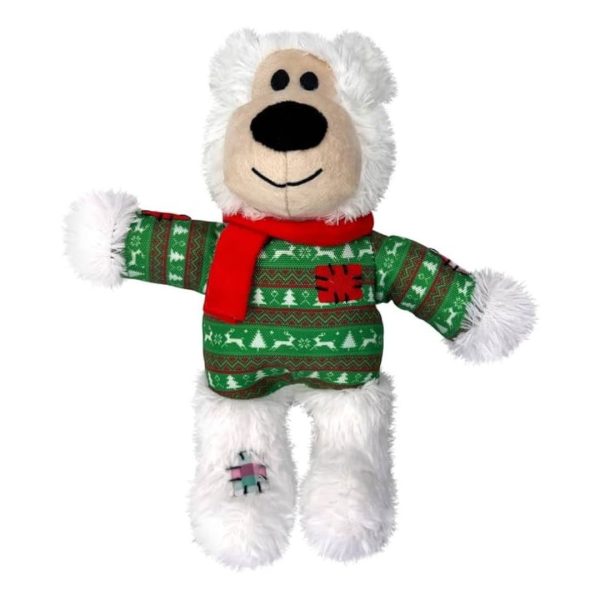 KONG Holiday Wild Knots Bear igračka za pse: