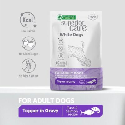 Nature's Protection bijele dlake s tunom i lososom 70g | Mokra hrana za pse